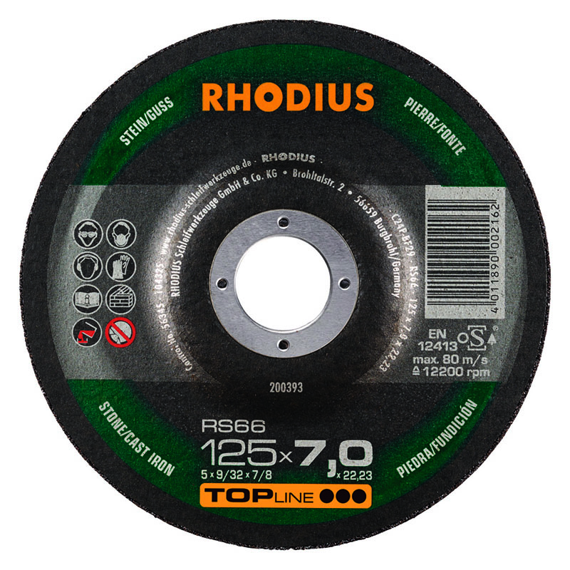 Rhodius 125mm Grinding Disc RS66 Josco