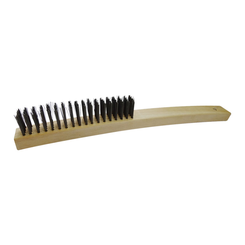 Josco 4 Row Stainless Steel Hand Brush Long Handle Josco