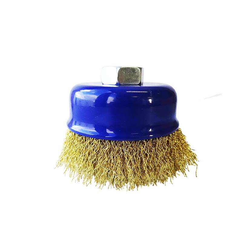 Tomcat 75mm Crimped Brass Wire Cup Brush Josco