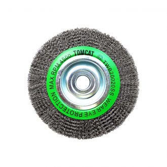 tomcat-200mm-crimped-stainless-steel-wheel-brush