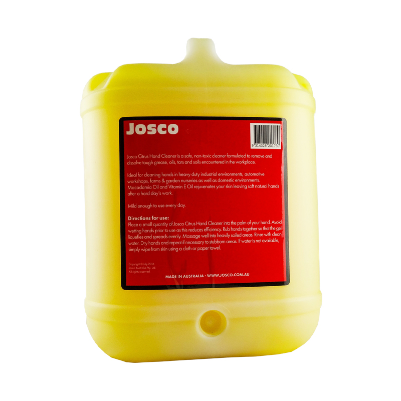 Josco Citrus Hand Cleaner 20L-back
