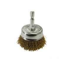 Brumby 50mm Spindle-Mounted Crimped Cup Brush