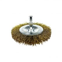 Brumby 50mm Spindle-Mounted Crimped Wheel Brush