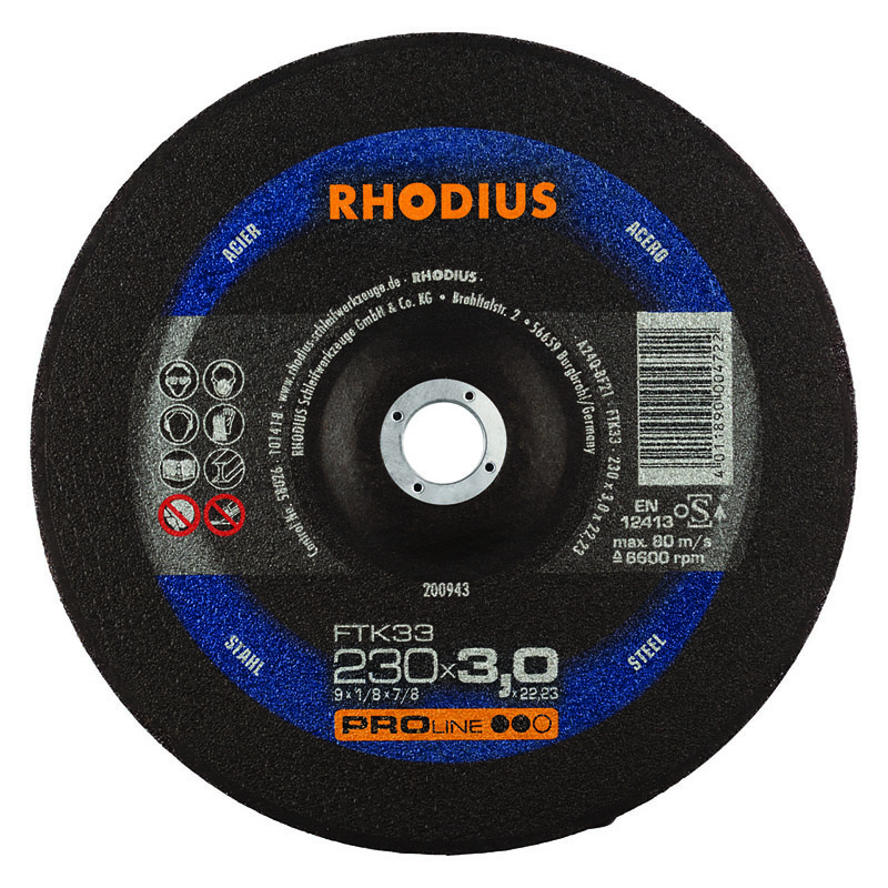 Rhodius 230mm Cutting Disc FTK33 Josco