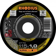 Rhodius 115mm Cutting Disc XT70