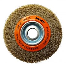 150mm x 19mm Multi-Bore Brass Crimped Wheel Brush