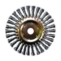 Josco 200mm x 13mm Multi-bore Twistknot Wheel Brush - 0.50mm Wire