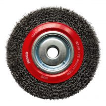 200mm x 38mm Multi-Bore Crimped Wheel Brush