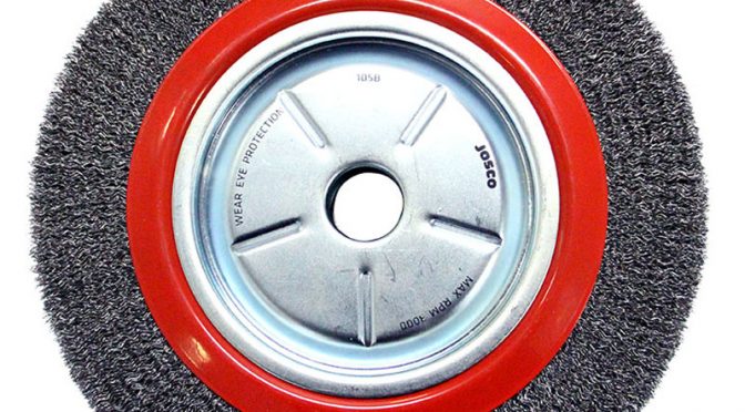 Josco 300mm x 50mm Crimped Wheel Brush