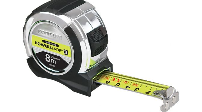 Komelon 5m x 27mm Powerblade II Tape Chrome