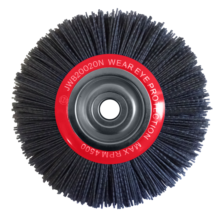 200mm x 20mm Abrasive Nylon Wheel Brush Josco